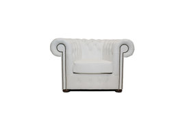 Chesterfield Fauteuil Class Leer | Wit | 12 jaar garantie