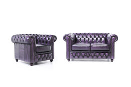 Chesterfield Original Antiek Paars 1 + 2 zits