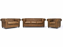 Chesterfield Bank Vintage Alabama C1059 | 1 + 2 + 3-zits | 12 jaar garantie