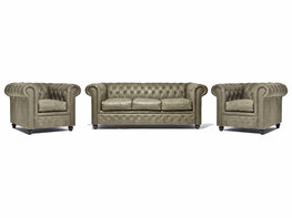 Chesterfield Bank Vintage Alabama C1057 | 1 + 1 + 3-zits | 12 jaar garantie