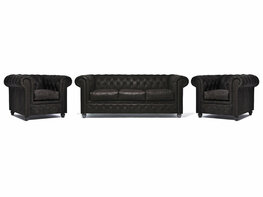 Chesterfield Bank Vintage C0936 | 1 + 1 + 3-zits | 12 jaar garantie
