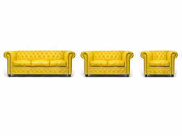 Chesterfield Original Geel 1 + 2 + 3 zits