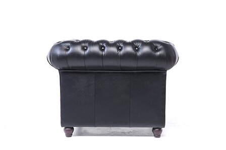 Chesterfield Fauteuil Original Leer | Zwart | 12 jaar garantie