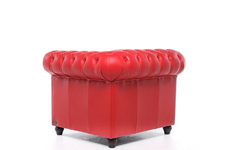 Chesterfield Fauteuil Original Leer | Rood | 12 jaar garantie