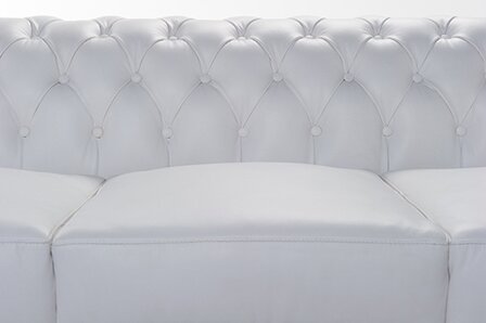 Chesterfield Bank Original Leer | 3-zits | Wit | 12 jaar garantie