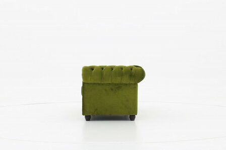 Chesterfield Bank Original Fluweel | 3-zits | Groen | 12 jaar garantie