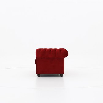 Chesterfield Bank Original Fluweel |3-zits | Rood | 12 jaar garantie