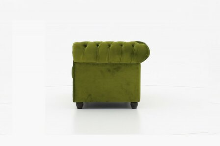 Chesterfield Fauteuil Original Fluweel | Groen | 12 jaar garantie