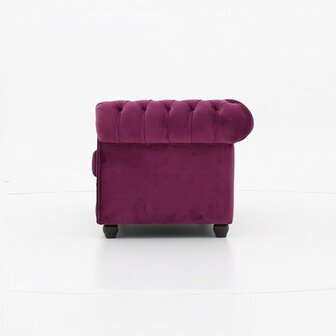 Chesterfield Fauteuil Original Fluweel | Paars | 12 jaar garantie