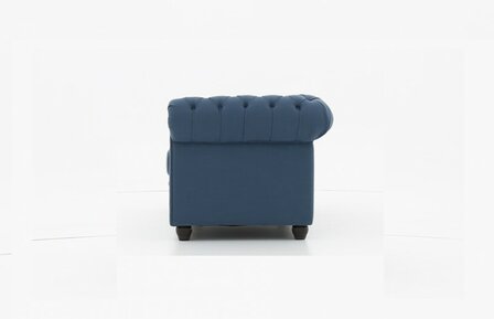 Chesterfield Bank Original Stof |2-zits | Pitch Blauw | 12 jaar garantie