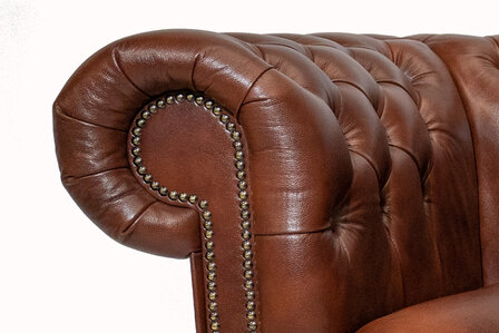Chesterfield Fauteuil Class Leer | Cloudy Oud Bruin | 12 jaar garantie