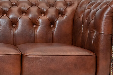 Chesterfield Fauteuil Class Leer | Cloudy Oud Bruin | 12 jaar garantie