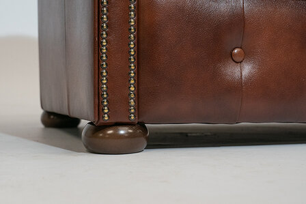 Chesterfield Fauteuil Class Leer | Cloudy Oud Bruin | 12 jaar garantie
