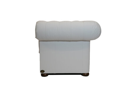 Chesterfield Fauteuil Class Leer | Wit | 12 jaar garantie