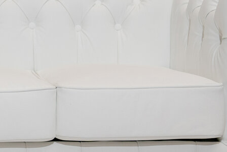 Chesterfield Fauteuil Class Leer | Wit | 12 jaar garantie