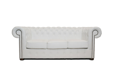 Chesterfield Bank Class Leer | 3-zits | White | 12 jaar garantie