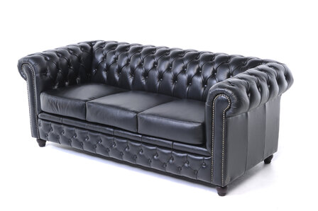 Chesterfield Original Zwart 1 + 1 + 3 zits