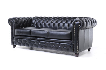 Chesterfield Original Zwart 2 + 3 zits