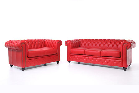 Chesterfield Original Rood 2 + 3 zits