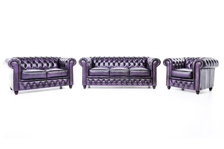Chesterfield Original Antiek Paars 1 + 2 + 3 zits