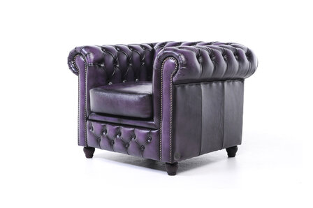 Chesterfield Original Antiek Paars 1 + 2 + 3 zits