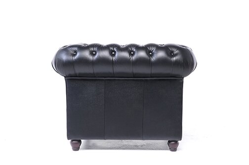 Chesterfield Fauteuil Original Leer | Zwart | 12 jaar garantie