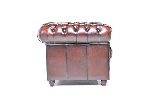 Chesterfield Bank Original Leer | 6-zits | Antiek Bruin | 12 jaar garantie