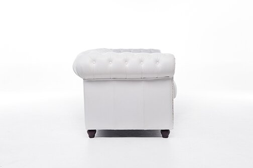 Chesterfield Bank Original Leer | 3-zits | Wit | 12 jaar garantie