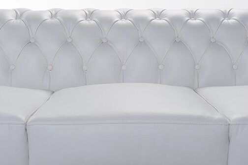 Chesterfield Bank Original Leer | 3-zits | Wit | 12 jaar garantie