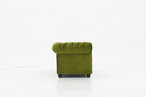 Chesterfield Bank Original Fluweel | 3-zits | Groen | 12 jaar garantie