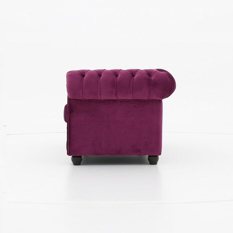 Chesterfield Fauteuil Original Fluweel | Paars | 12 jaar garantie