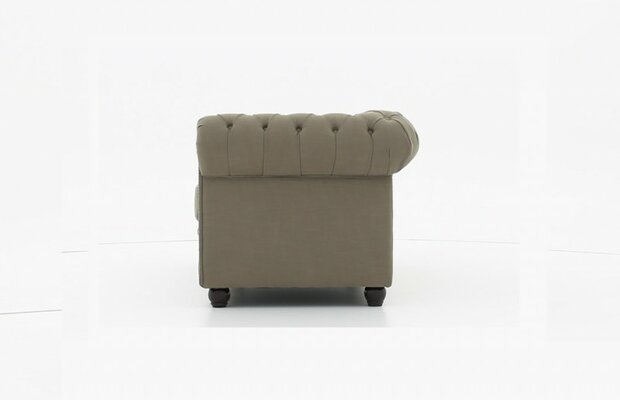 Chesterfield Fauteuil Original Stof | Pitch Beige | 12 jaar garantie