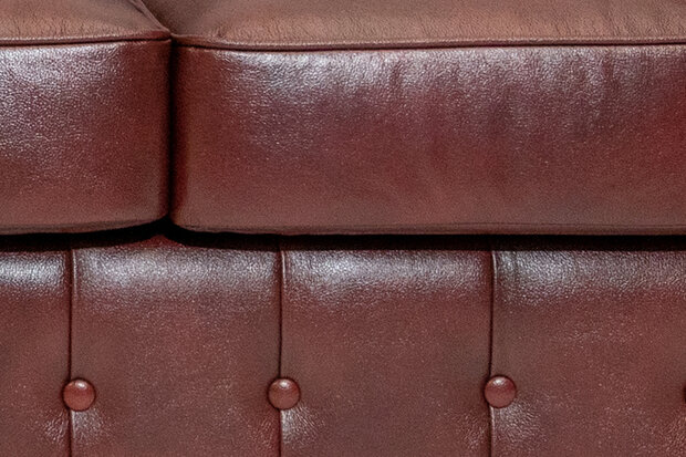 Chesterfield Fauteuil Class Leer | Cloudy Rood | 12 jaar garantie