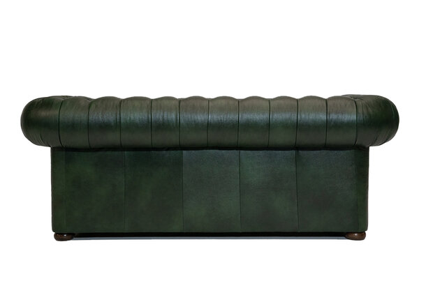 Chesterfield Bank Class Leer | 3-zits | Cloudy Groen | 12 jaar garantie