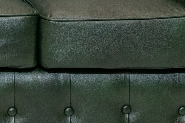 Chesterfield Bank Class Leer | 3-zits | Cloudy Groen | 12 jaar garantie