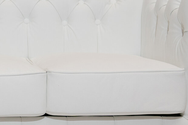 Chesterfield Fauteuil Class Leer | Wit | 12 jaar garantie