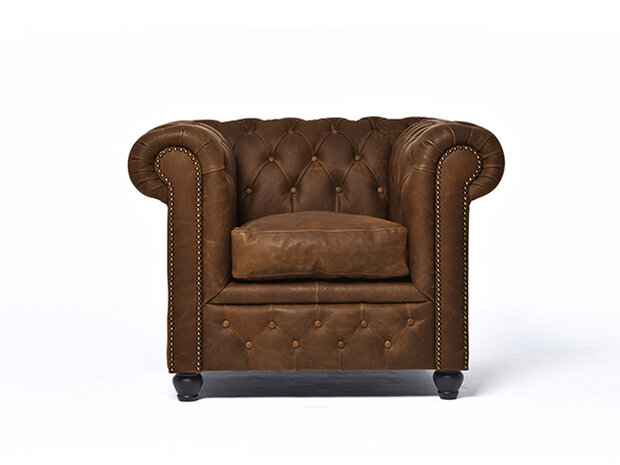 Chesterfield Fauteuil Vintage C0869 | 12 jaar garantie