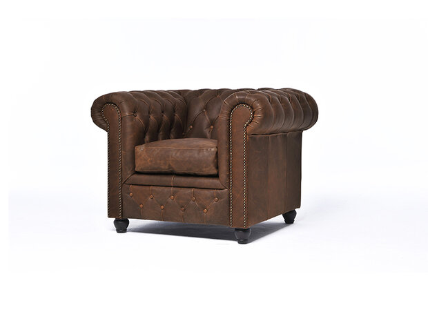 Chesterfield Fauteuil Vintage C0869 | 12 jaar garantie