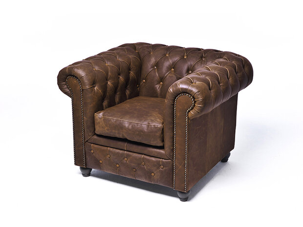 Chesterfield Fauteuil Vintage C0869 | 12 jaar garantie