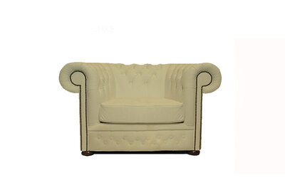 Chesterfield Fauteuil First Class Leer | Vanille | 12 jaar garantie