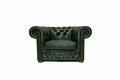 Chesterfield Fauteuil First Class Leer | Cloudy Groen | 12 jaar Garantie