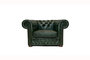 Chesterfield Fauteuil First Class Leer | Cloudy Groen | 12 jaar Garantie_