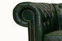 Chesterfield Fauteuil First Class Leer | Cloudy Groen | 12 jaar Garantie_