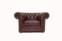 Chesterfield Fauteuil First Class Leer | Cloudy Rood | 12 jaar Garantie_