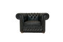 Chesterfield Fauteuil First Class Leer | Shiny Zwart | 12 jaar Garantie_