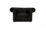 Chesterfield Fauteuil Class Leer | Mat Zwart | 12 jaar garantie_