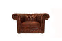 Chesterfield Fauteuil First Class Leer | Cloudy Karamel | 12 jaar garantie_